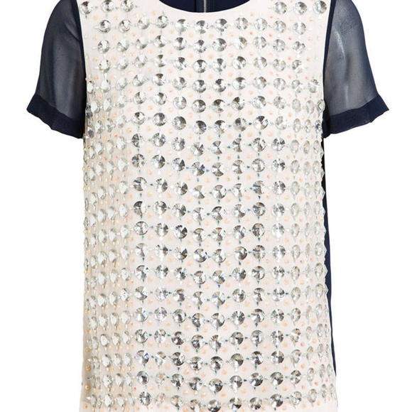 DVF Gidget Rounded Crystal Top - Picture 2 of 5